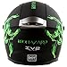 Bio-hazard Matte Black Dual Visor Full Face Motorcycle Helmet DOT (XL)