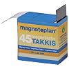 magnetoplan - Distributeur de Takkis Autocollants Aimant�s 30 x 20mm - Noir par 45