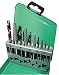 Mountain 7410 10-Piece Extractor and Left-Hand Cobalt, HSS drill bit set