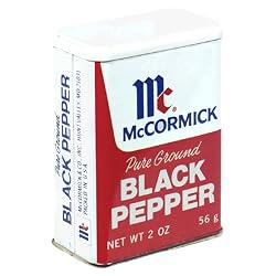 McCormick Black Pepper, 2-Ounce Cans (Pack of 12)
