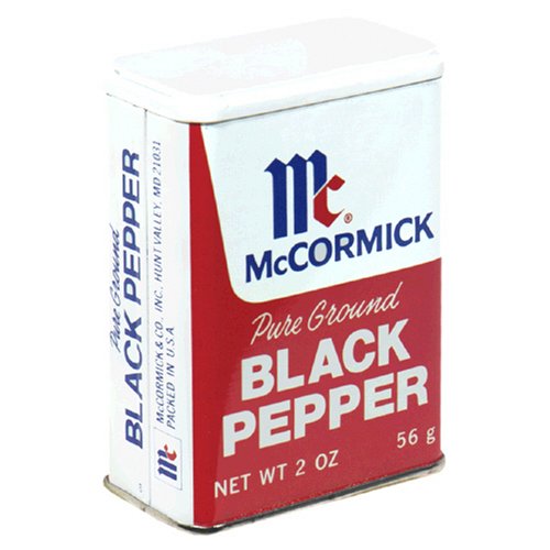 McCormick Black Pepper, 2-Ounce Cans (Pack of