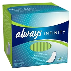 Always Infinity Heavy Flow Without Wings 16 ct.