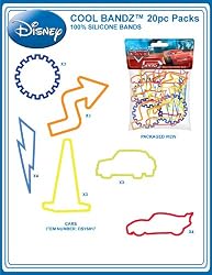 Cool Bandz Silly Bandz Disney Cars Licensed Bandz - 20 Bandz Included (Compare to Silly Bandz, Zany Bands, Goofy Bands,buddy Bandz and Stretchy Shapes) Check Out All the Cool Bandz Styles and Shapes!