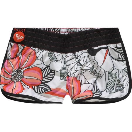 ROXY Surfs Up Womens Boardshorts - White/Black/Pink