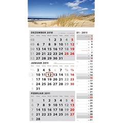 3-Monatskalender Kombi 2012 grau-wei� 3-Monatsplaner 2012
