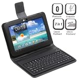 Wireless Bluetooth Keyboard + Leather Case Stand for Samsung Galaxy Tab 8.9