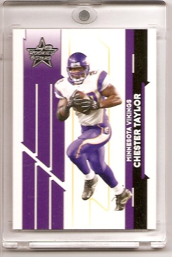 2006 Leaf Rookies & Stars Chester Taylor Minnesota Vikings Football Card #61 - Mint Condition - Shipped In Protective Acrylic Display Case!