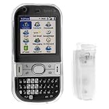 Palm Centro 690 Crystal Clear Hard Plastic Snap-on Protective Faceplate Carrying Case with Removable Belt Clip