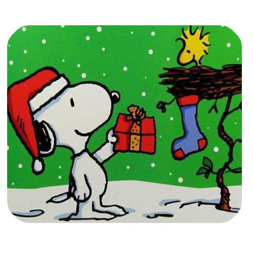 Custom Snoopy Christmas Personalized Rectangle Mousepad SBY-553