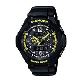 CASIO GW-3500B-1AER - Reloj de caballero de cuarzo, correa de resina color negro