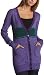 Kensie Girl Junior's Striped Long- Sleeve Cardigan