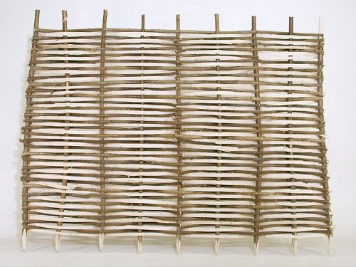 Sichtschutzwände, Gartenzaun aus Haselnusszweigen Breite 180 x Höhe 150 cm - Paket 2 Stück