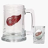 Review Great American Products  / Detroit Red Wings Boilermaker Set (15 oz. Mug and 2 oz. Shot Glass)