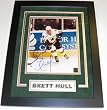 Brett Hull Autographed Dallas Stars 8x10 Photo - Custom Framed