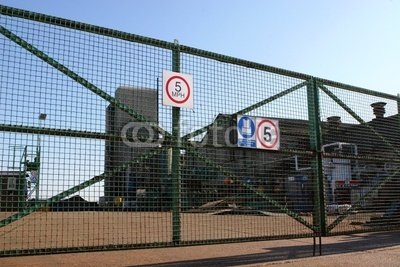 Wallmonkeys Peel and Stick Wall Decals - The Factory Gate - 60