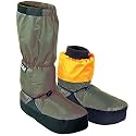 TAIGA Expedition Booties - Men's & Women's Water-Resistant Down-Filled Booties Footwarmers, Olive, MADE IN CANADA