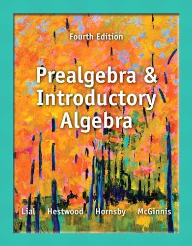 Prealgebra and Introductory Algebra plus NEW MyMathLab with Pearson eText -- Access Card Package (4th Edition) (Lial Developmental Math Series) 4th edition by Lial, Margaret L., Hestwood, Diana L. (2013) Paperback