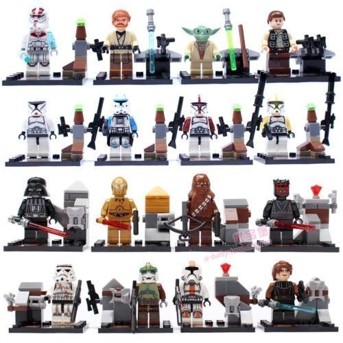 Shiv 16pcs/Set STAR WARS Collection Sith Jedi Knight Building Bricks Blocks Super Hero Figures Minifigures Toys Compatible With Lego OneSize, Multicol