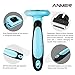 ANMER Pet Grooming Shedding Brush Tool for Small, Medium & Large Cats and Dogs - Stainless Steel Material, Pack of 3 Blades (Small, Medium and Big)