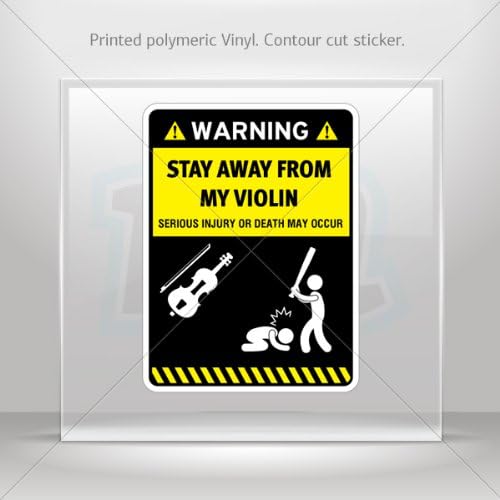 Stickers Sticker Funny Stay Away From My Violin Car door Waterproof Racing Durable Racing 0500 XR432