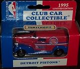Detroit Pistons 1995 NBA Diecast Chevy Sedan Truck Collectible Limited Edition Car by White Rose Matchbox