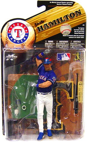 McFarlane Toys MLB Sports Picks Series 25 (2009 Wave 2) Action Figure Josh Hamilton (Texas Rangers) Blue Jersey