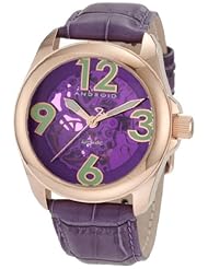 Android Womens AD528ARPU  Concept T 40 Skeleton Rosetone/Purple Watch