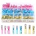 Glarks 200pcs 22-16/16-14/12-10 Gauge Nylon Heat Shrink Waterproof Fully/Semi Female/Male Electrical Insulated Spade Quick Splice Crimp Terminals Connectors Mix Assortment Kit