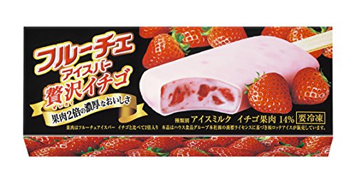 ロッテ　フルーチェアイスバー 贅沢イチゴ　24入