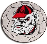 Georgia Bulldogs Small Soccer Ball Rug