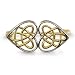 9ct Yellow Gold Celtic Heart Style Brooch