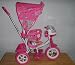 Pink Childrens Tricycle w/ Cabana Style Top Cover and Removable Infant Compatible Seat