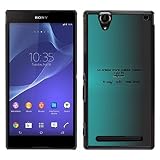 Hard PC Protective Case Smartphone Case Cover for Sony Xperia T2 Ultra // Create more now- no next time // CooleCell