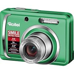 Rollei Compactline 90 Digitalkamera (9 Megapixel, 3-fach opt. Zoom, 6,4 cm (2,5 Zoll) Display) gr�n