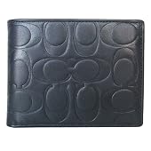 Coach Embossed Mens Bifold Passcase Id Wallet