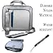 Blue Silver Travel Smart Carrying Case with Optional Adjustable Shoulder Strap // Airport Check-Point-Friendly // For Apple Macbook Air 13 inch 2012 Notebook