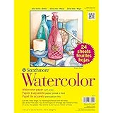 Strathmore Cold Press 140-Pound 24-Sheets Watercolor Paper, 9 x 12 Inches (361900)