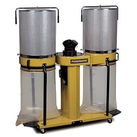 Powermatic 1791073CK Model 75 3 Horsepower 1,900 CFM 2 Canister Dust Collector, 230... by Powermatic