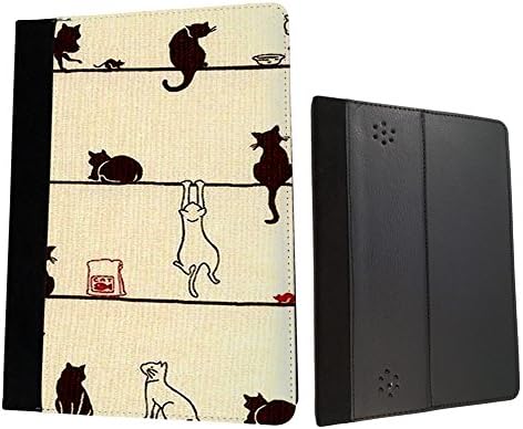 Amazon Kindle Fire HD 7'' 2012 Cute Multi Cats Playfull Cats Fun Designer Trend Wallet Case Flip Book Style Cover
