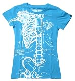 Robo Wishbone Girls T-shirt in Electric Blue by Iron Fist Clothing