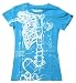 Robo Wishbone Girls T-shirt in Electric Blue by Iron Fist Clothing