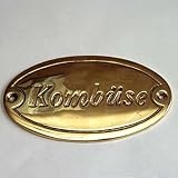 Messingschild Kombüse oval