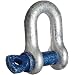Campbell 422 Screw Pin Chain Shackle, Drop-Forged Carbon Steel, Galvanized, 5/8" Trade, 3-1/4 ton Working Load Limit