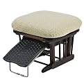 Dutailier Nursing Ottoman - Cherry/ Beige