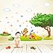 Gadfly- Peel & Stick Nursery/Baby Wall Sticker Decal (Tree Clouds and Winnie)