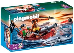 Playmobil 5137 Pirates Rowboat with Shark