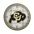 Colorado Golden Buffaloes 12in Art Glass Clock NCAA College Athletics Fan Shop Sports Team Merchandise
