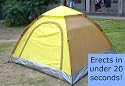 Instant Pop Up 3 Person/Man Camping/Festival Tent