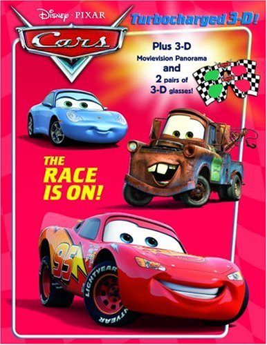 The Race is On! (3-D Book) (Cars Movie Tie in)