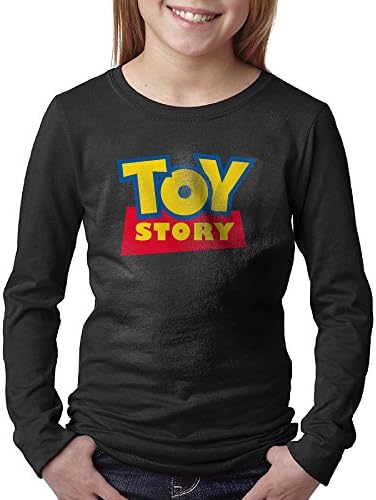 Zngo Kids/Youth Toy Story Logo Long Sleeve T-shirt Black,L